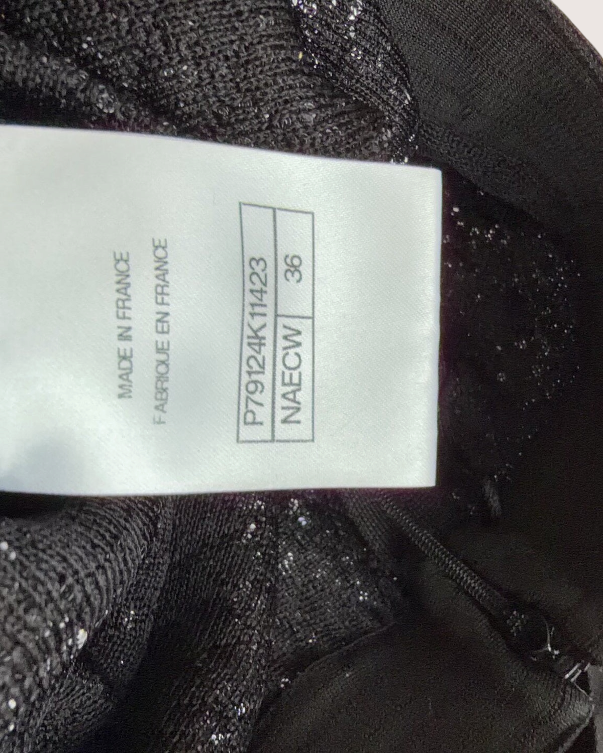 Chanel 25P Bow Shimmer Maxi Skirt Black, Silver FR 36