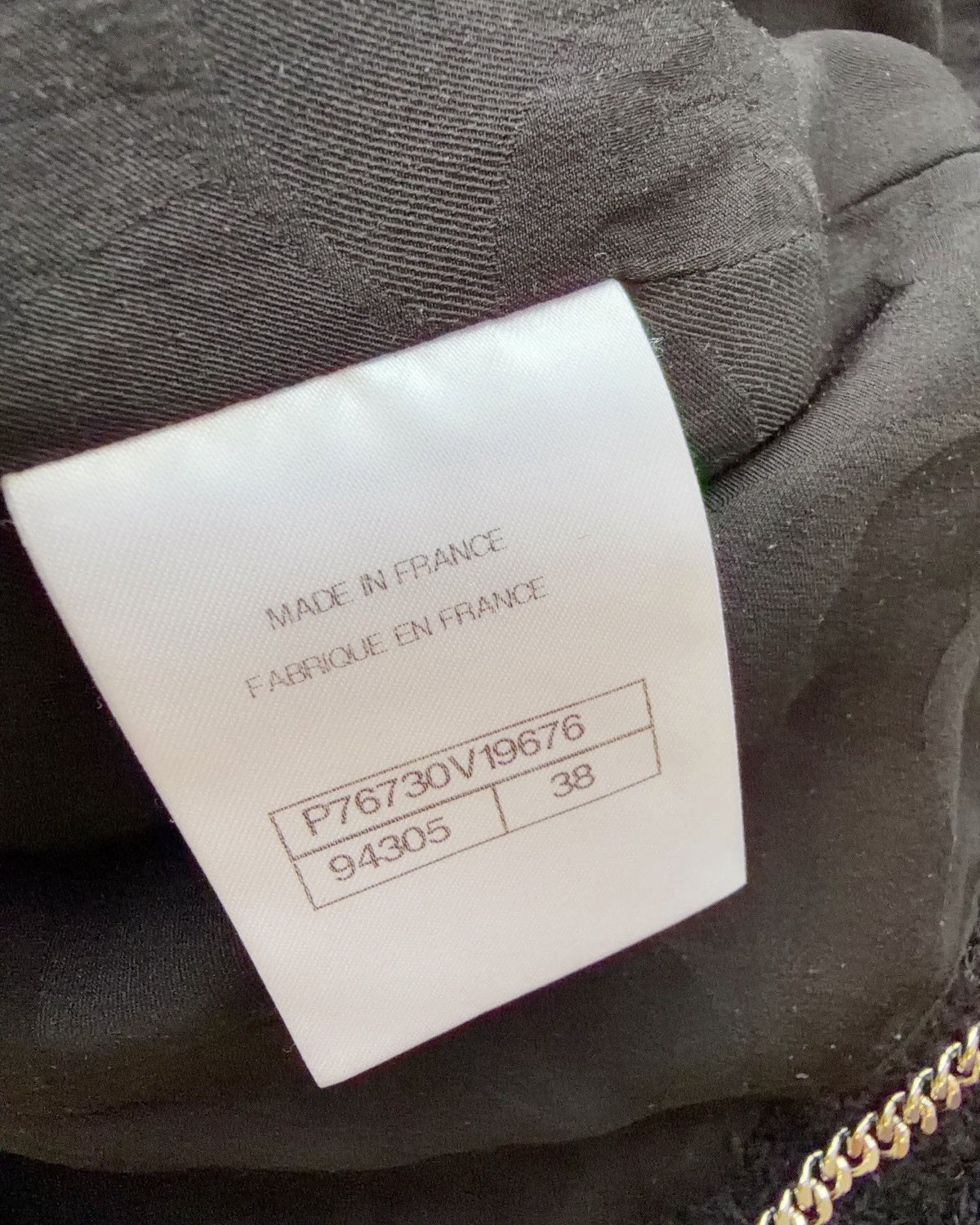 Chanel 24P Cropped Tweed Jacket Black, White FR 38