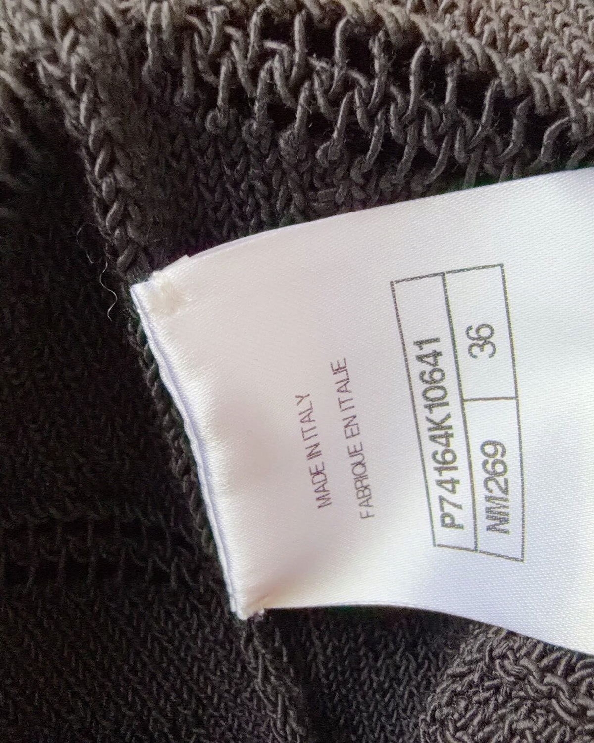 Chanel 23C Openwork Cardigan Black, White FR 36