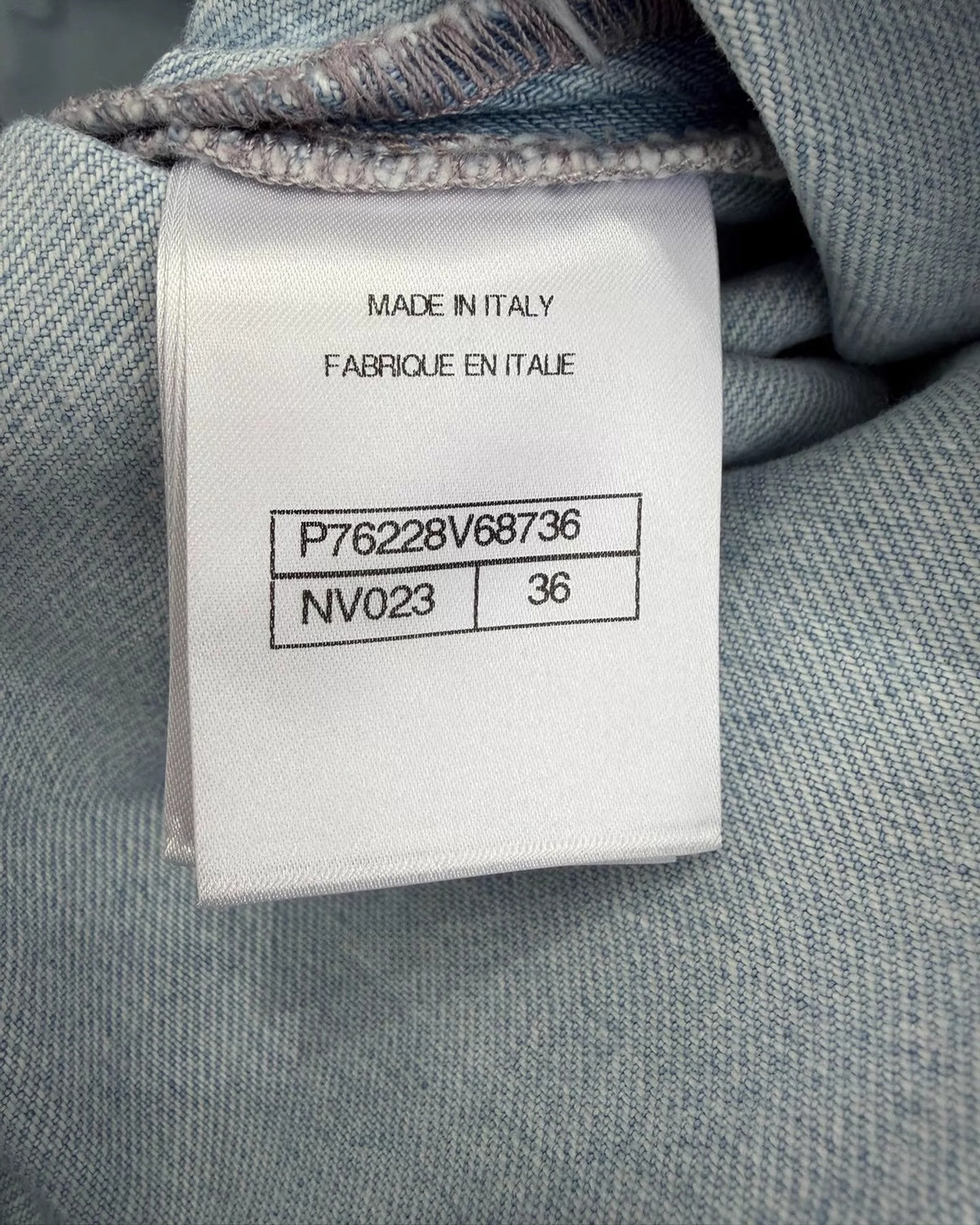 Chanel 24M Coco Beach Denim Jeans Blue FR 36