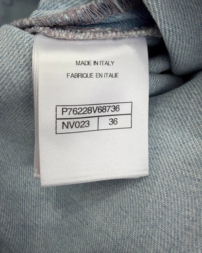 Chanel 24M Coco Beach Denim Jeans Blue FR 36