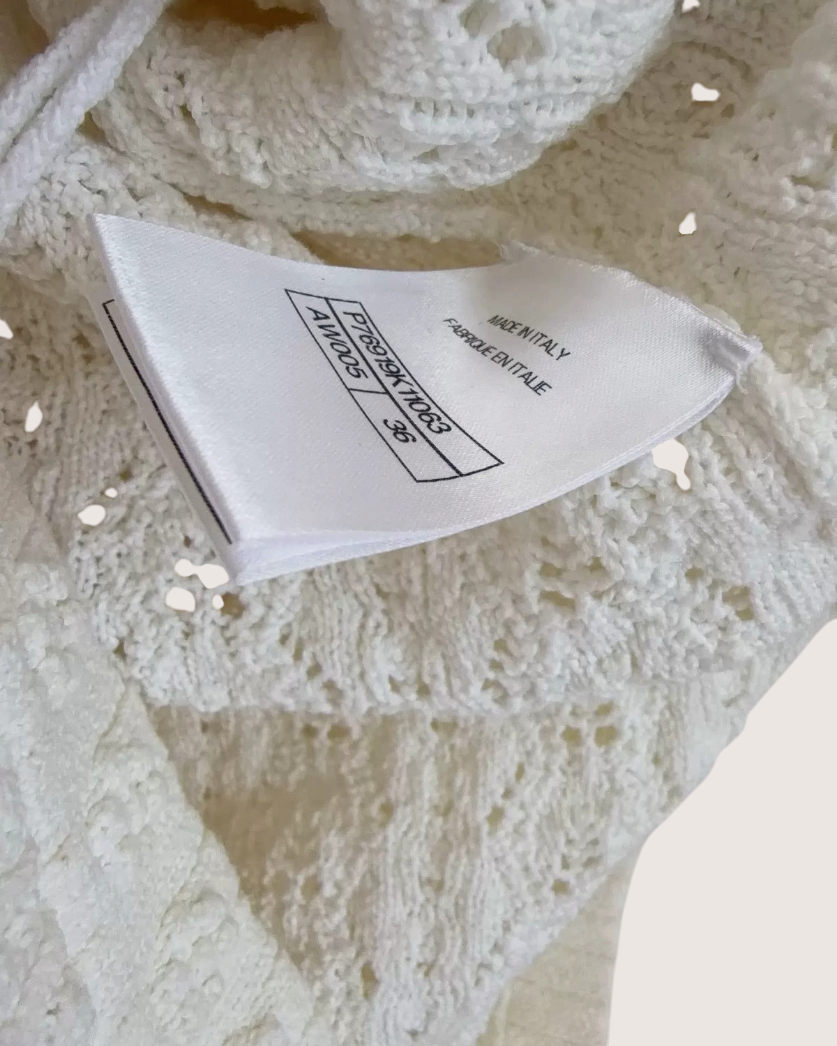 Chanel 24P Sleeveless Mini Dress White FR 36