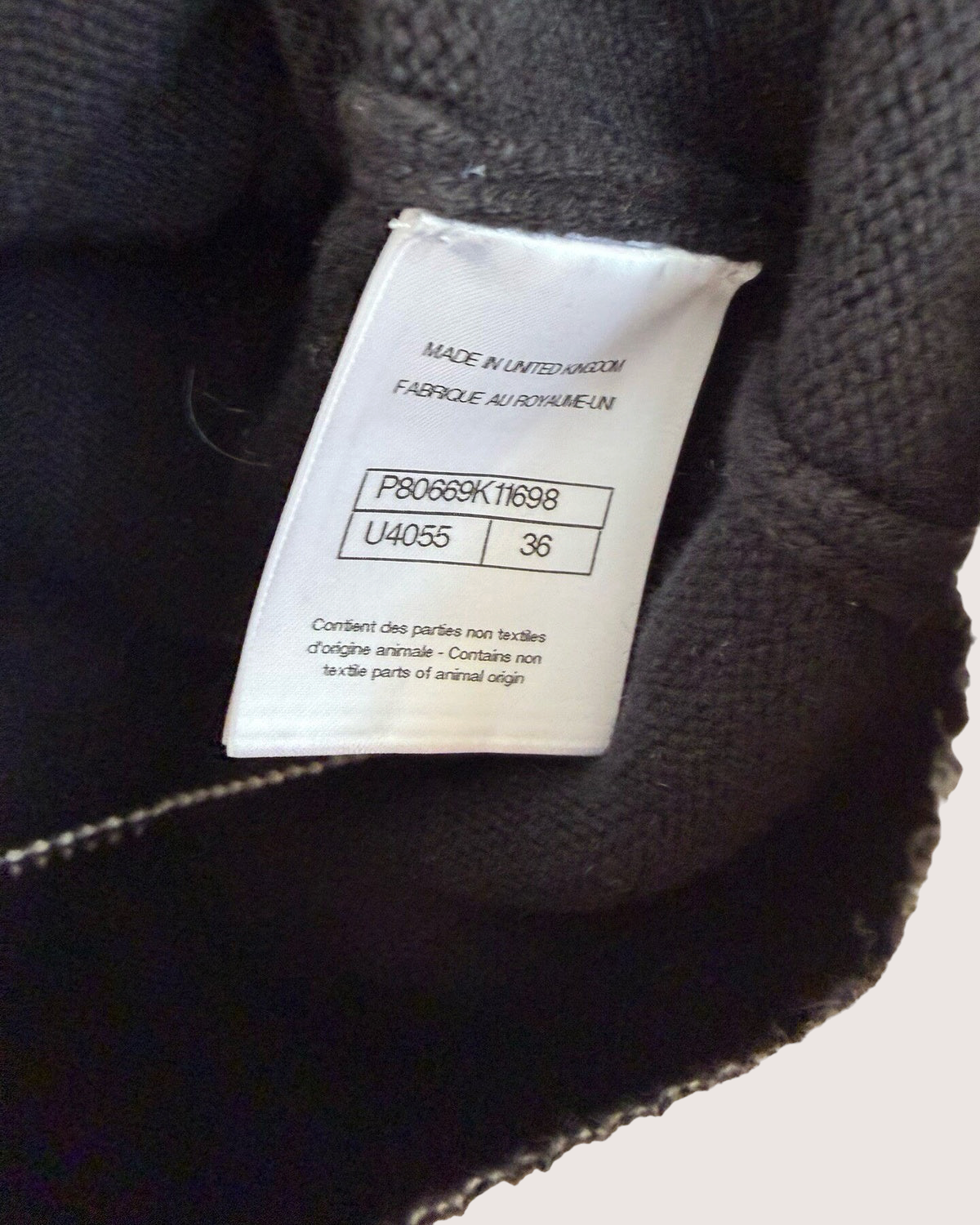 Chanel 25K Two-Tone Cardigan Black, Beige/Ecru FR 36