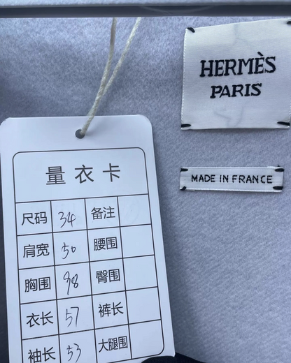Hermès Hermes Cashmere Hooded Jacket White FR 34