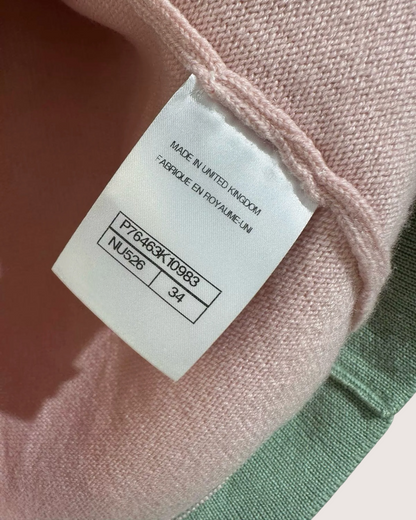 Chanel 24C Four-Pocket Cashmere Cardigan Pink, Green FR 34