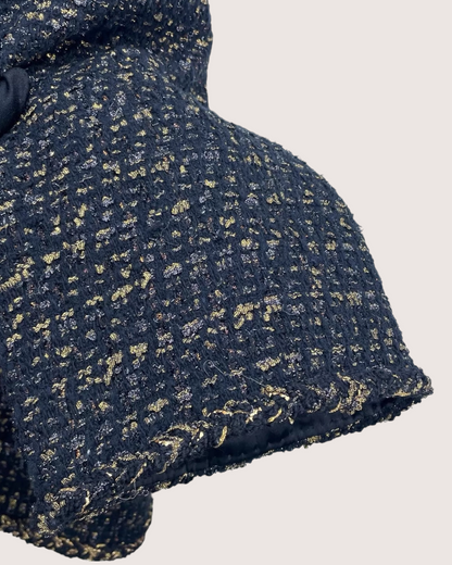 Chanel 19A Four-Pocket Tweed Jacket Black, Gold FR 38