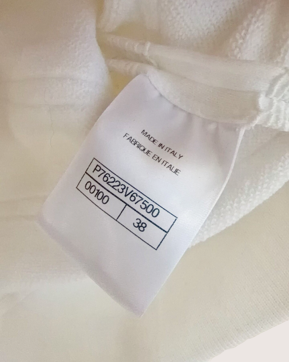 Chanel 24M Coco Beach Striped Hoodie White FR 38