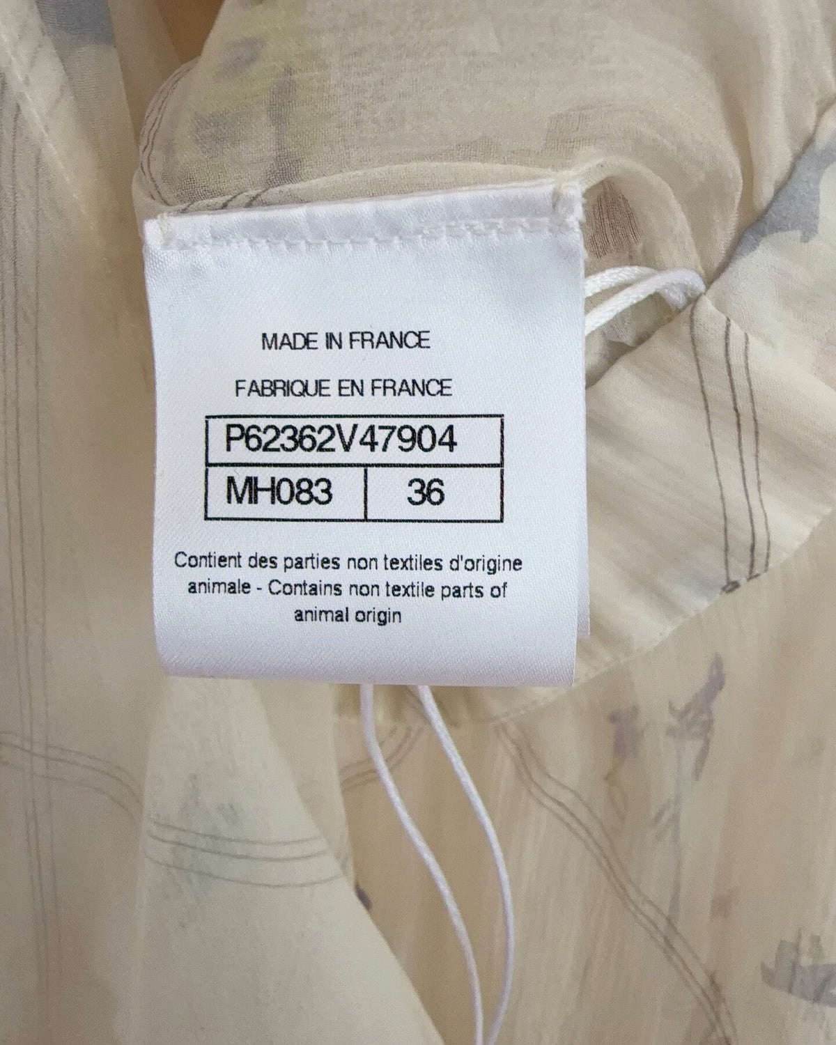 Chanel 19K Ruffle-Trim Belted Maxi Dress Beige/Ecru, Multicolor FR 36