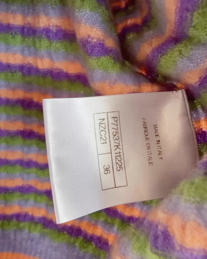 Chanel 24A Cashmere Striped Camisole Top