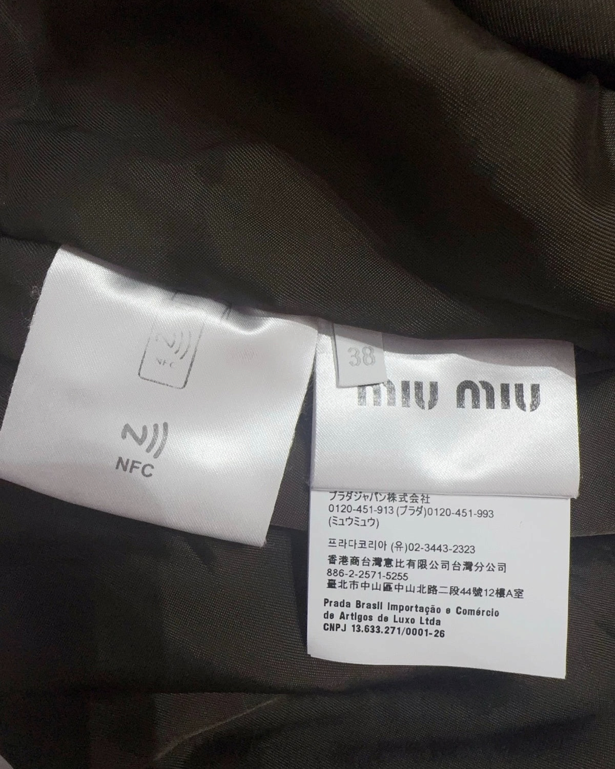 Miu Miu Hooded Zip-Up Jacket Grey FR 34