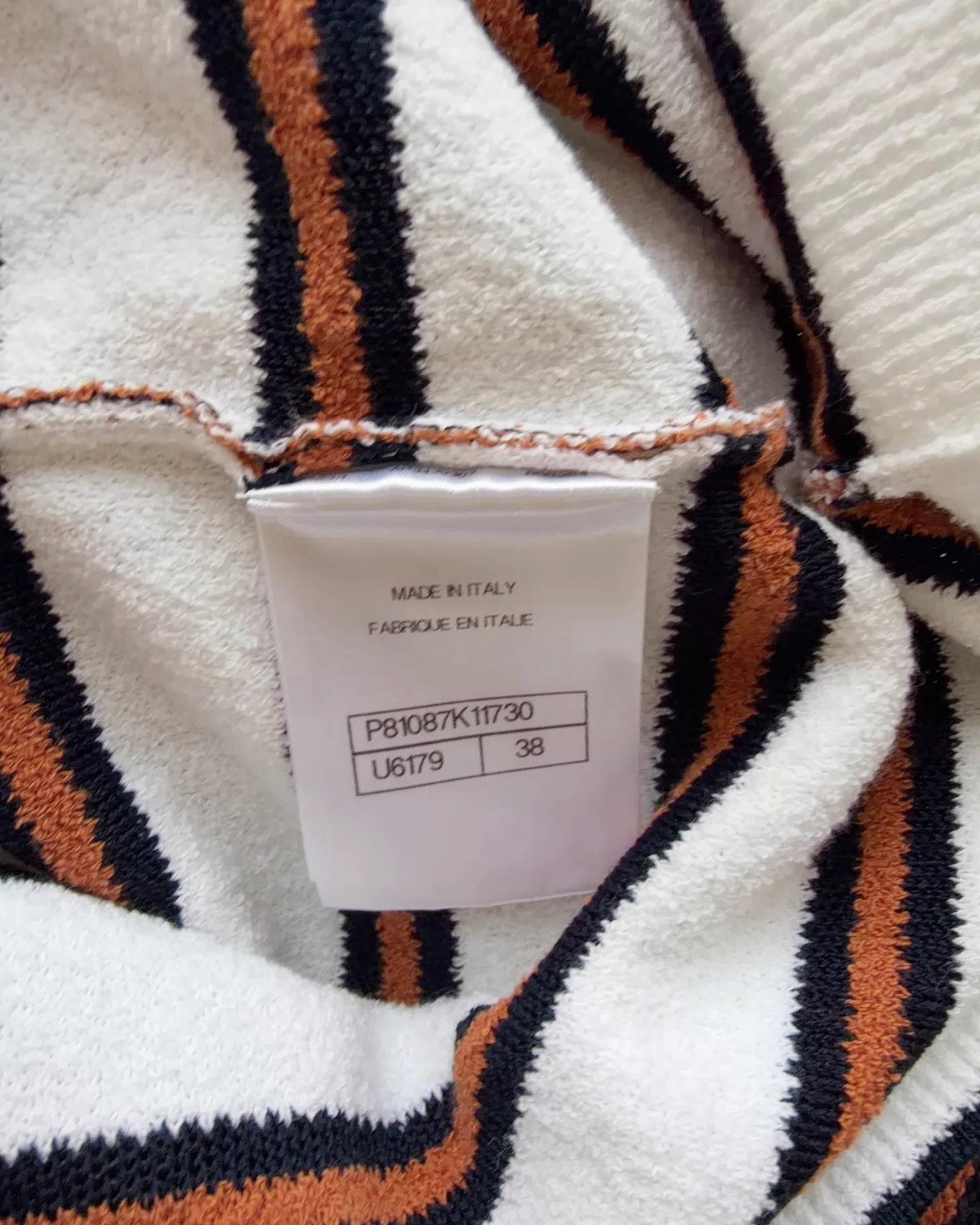 Chanel 26C Striped Polo Sweater - view 5