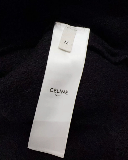 Celine Wool Braid-Trim Military Jacket Black, Gold FR 38