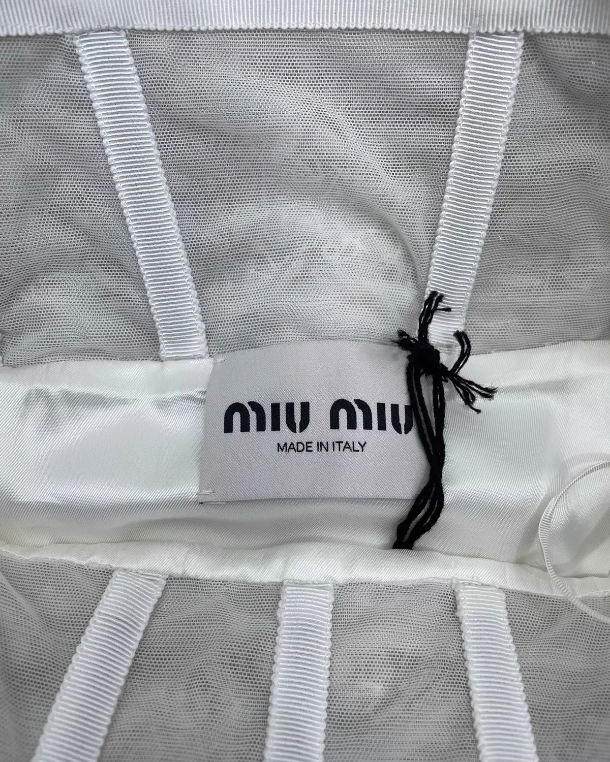 Miu Miu Crystal & Pearls Embellished Mini Dress
