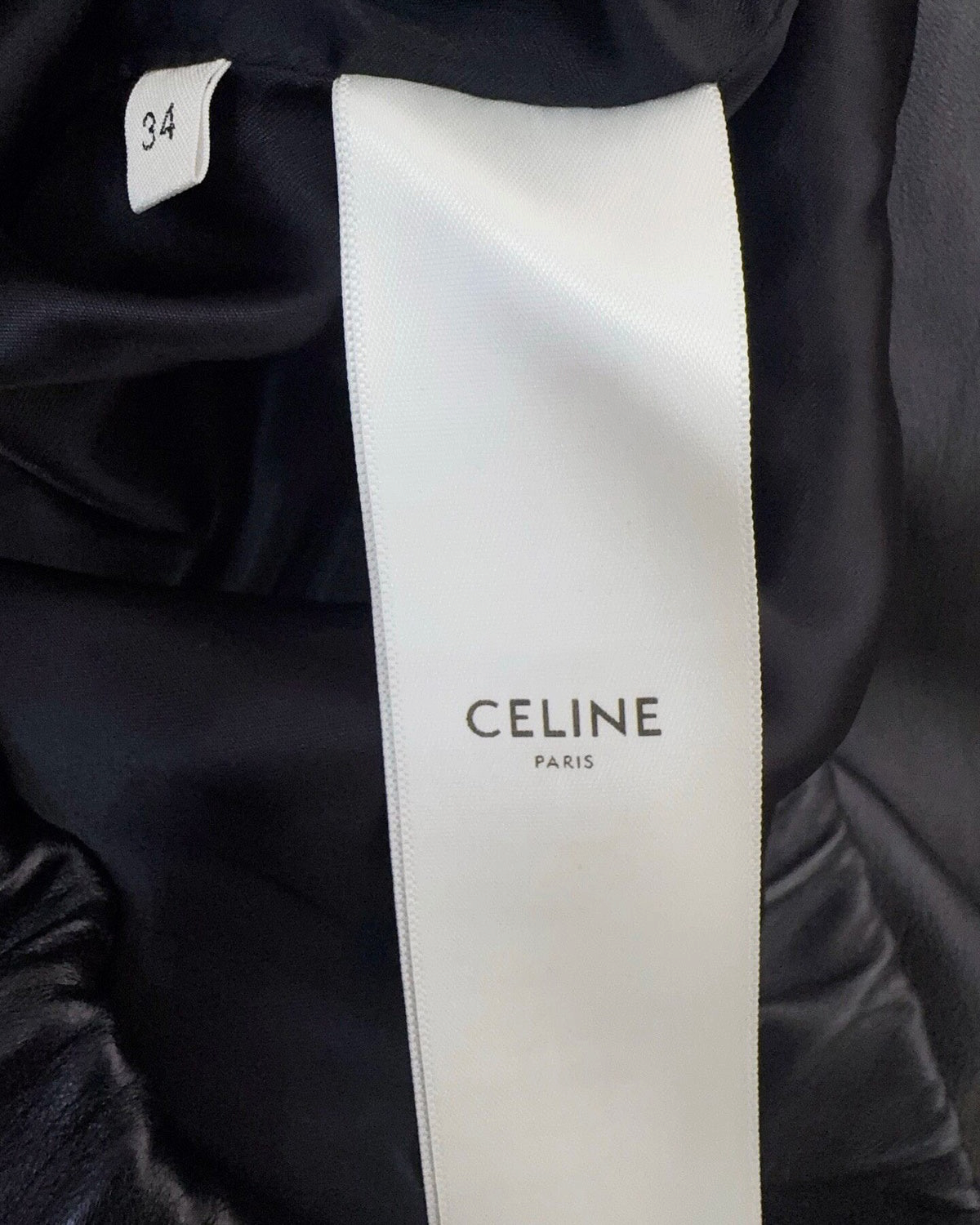 Celine Studded Leather Jacket Black FR 34