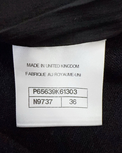 Chanel 20K Cashmere Embellished Cross Sweater Black, Pink, Multicolor FR 36