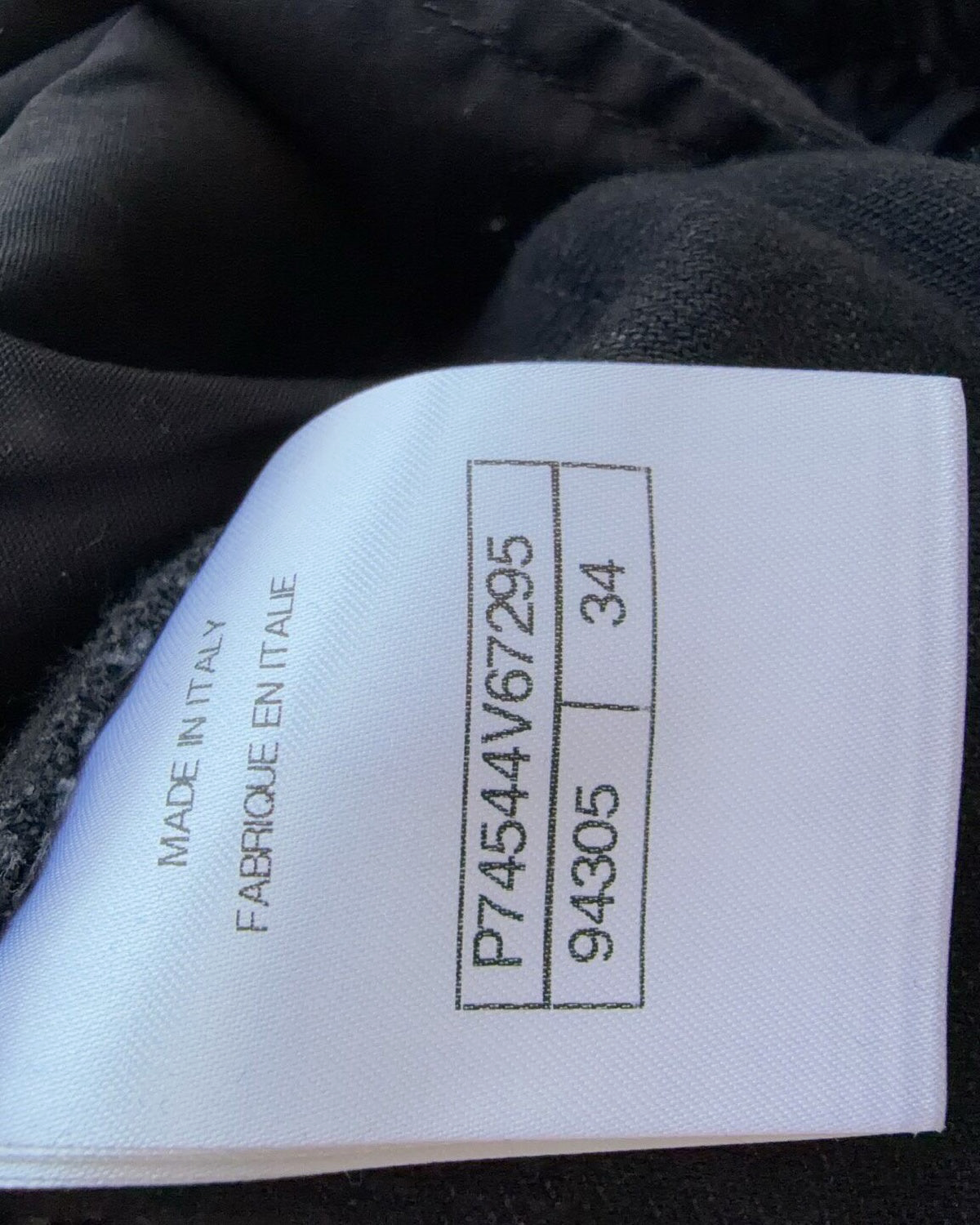 Chanel 23B Denim Flare Jeans Black FR 34