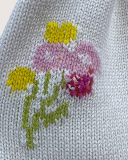 Chanel 26P Floral Cashmere Cardigan