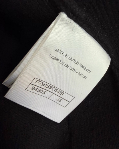 Chanel 25C Zipper Shoulders Cashmere Jacket