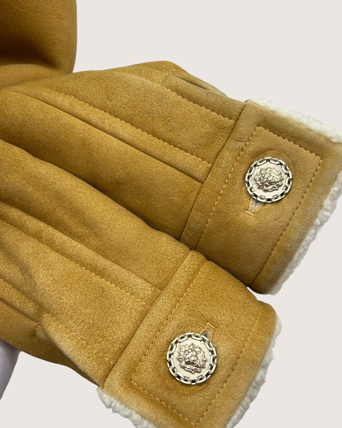 Chanel 20A Shearling Jacket Brown, Beige/Ecru FR 34