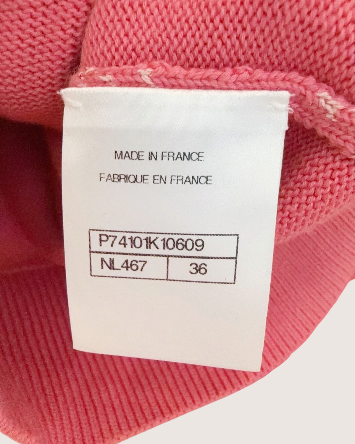 Chanel 23C Icons Cardigan Pink, White FR 36