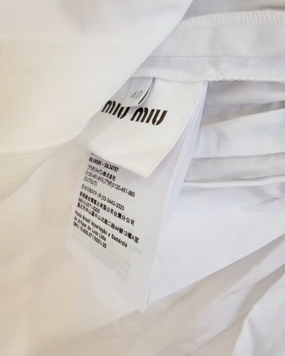 Miu Miu Panelled Mini Dress Grey, White FR 36