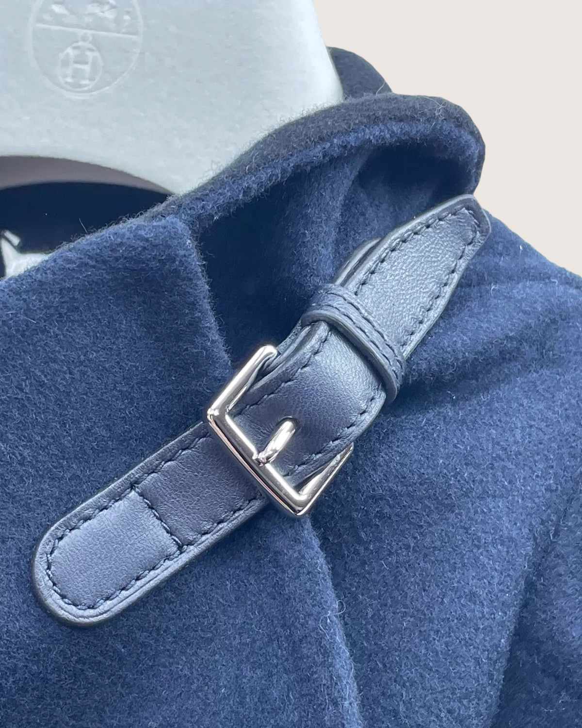 Hermès Hermes Cashmere Belted Coat Navy FR 34