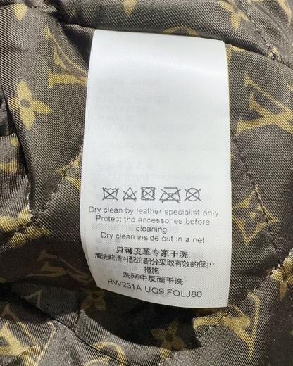 Louis Vuitton Monogram Zip-Up Jacket Silver, Black FR 38