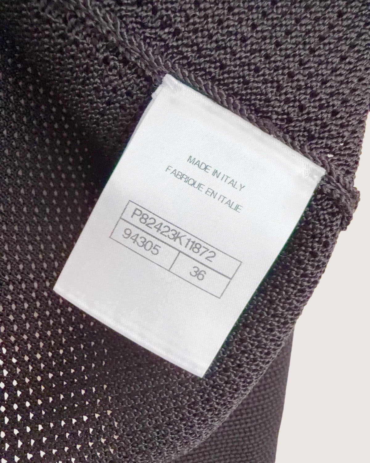 Chanel 26S Openwork Cardigan Black FR 36