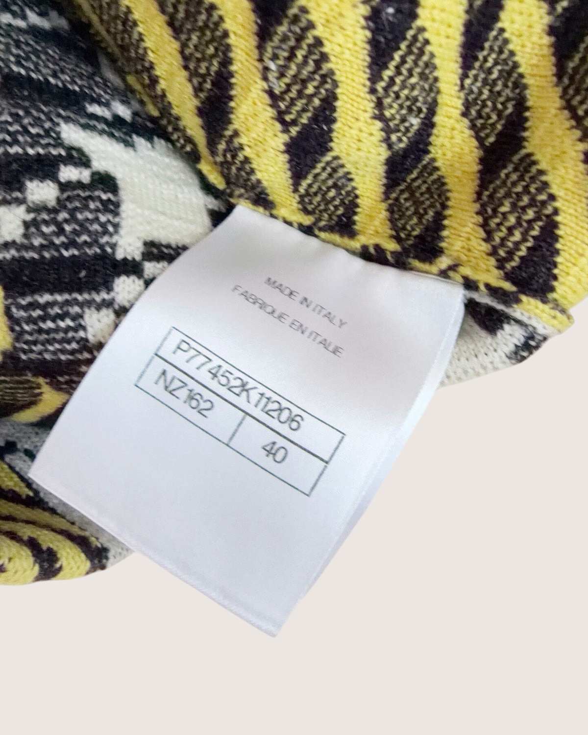 Chanel 24A Wool Houndstooth Short-Sleeve Cardigan Black, White, Yellow, Multicolor FR 40