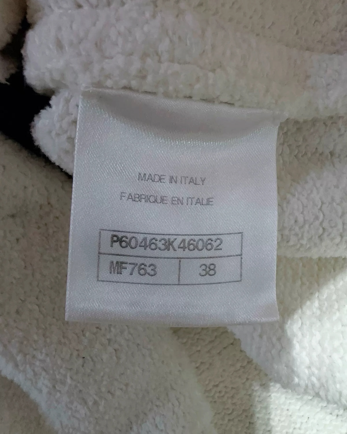 Chanel Terry Cloth Mini Dress White, Navy, Gold FR 38