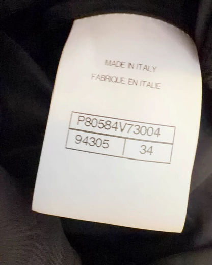 Chanel 25K Bow Tweed Sleeveless Dress Black FR 34