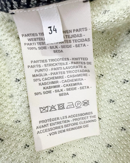 Hermès Bandana Print Cardigan Beige/Ecru, Grey, Black FR 34