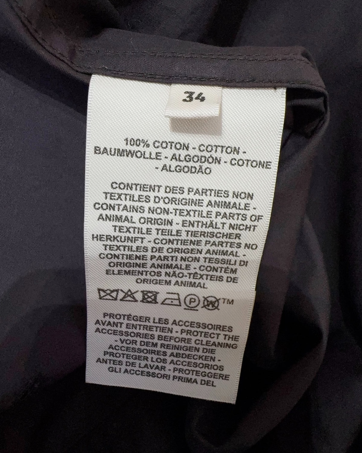 Hermès Embroidered Shirt Black FR 34