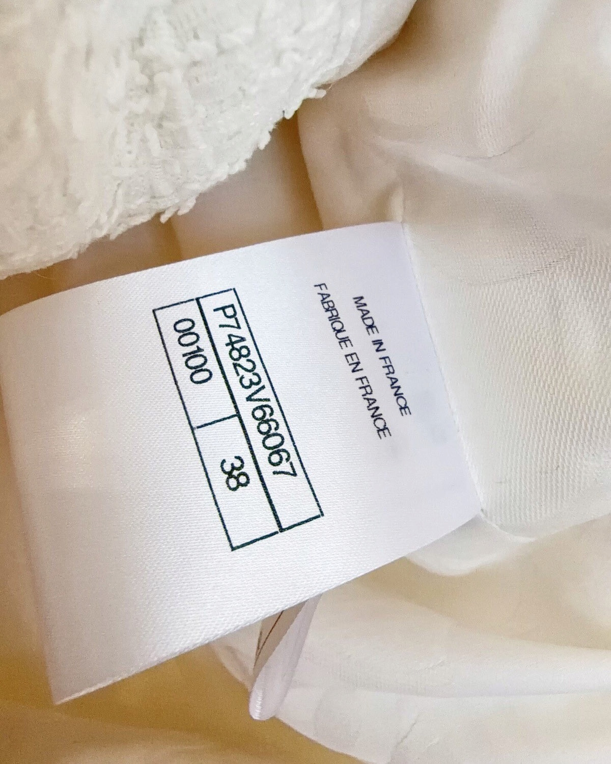 Chanel 23S Four-Pocket Tweed Jacket White FR 38