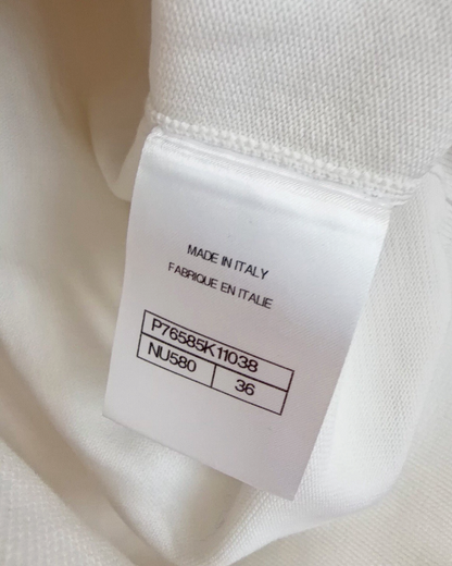 Chanel 24C Sequin Logo Sweater White, Pink, Multicolor FR 36