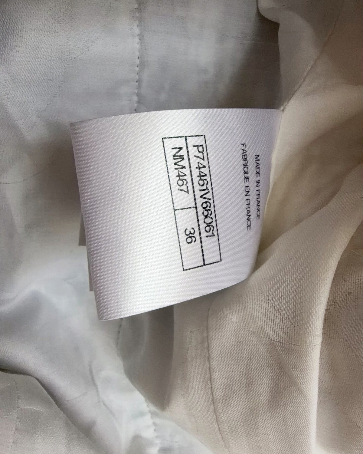 Chanel 23P Checked Tweed Jacket Black, White FR 36