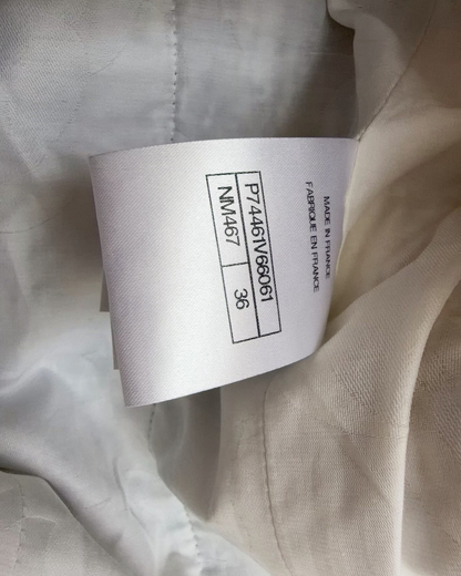Chanel 23P Checked Tweed Jacket Black, White FR 36