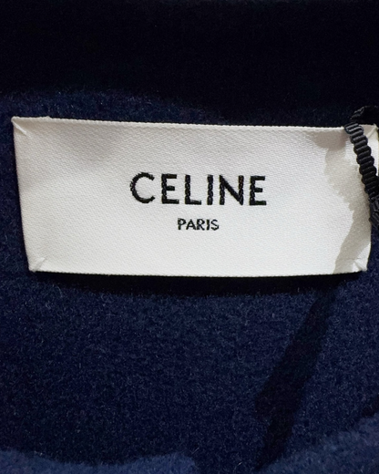 Celine Cashmere Jacket Navy, Gold FR 38