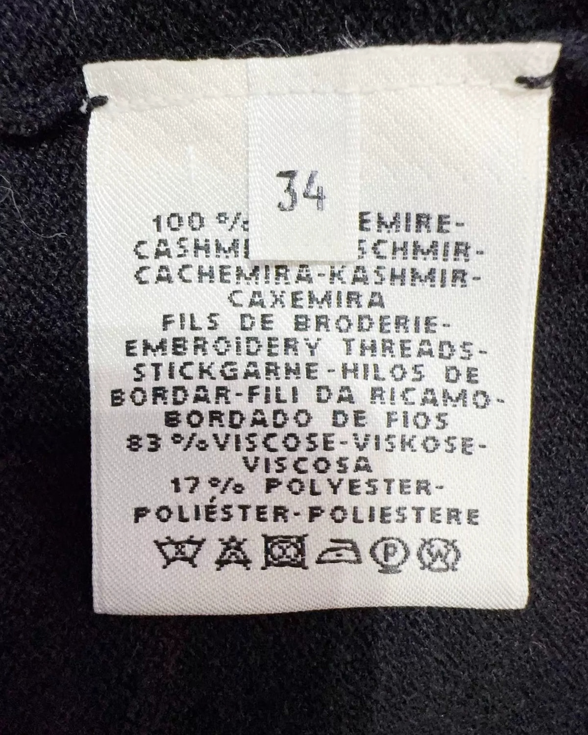 Hermès Star-Motif Knit Dress Black, White, Beige/Ecru FR 34