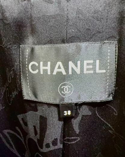 Chanel 17K Sequin Tweed Jacket - Black, Multicolor, view 5