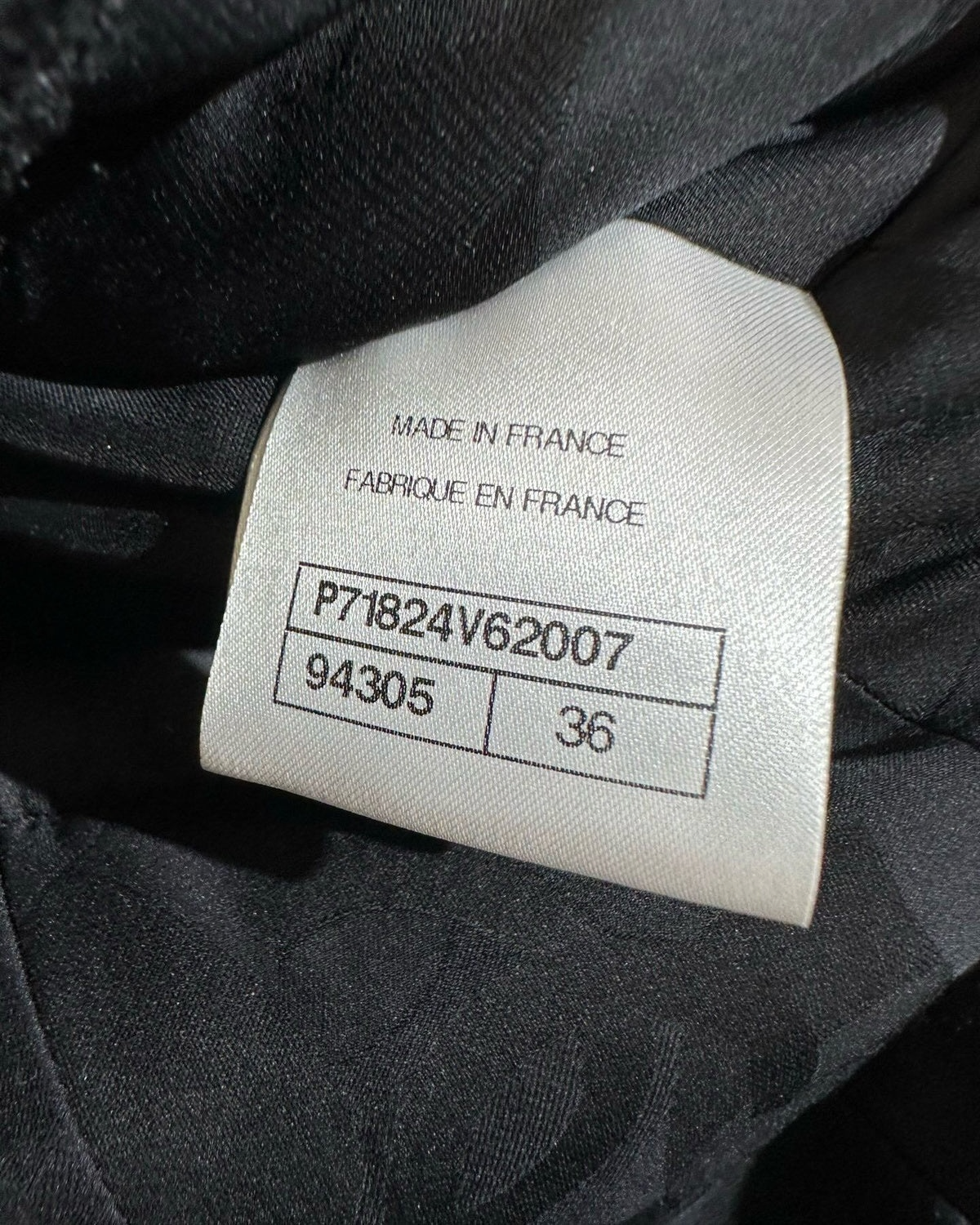 Chanel 22C Tweed Peplum Jacket Black FR 36