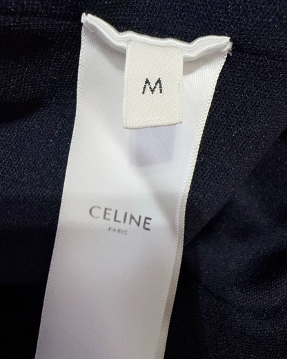 Celine Striped Track Trousers Navy, White FR 38