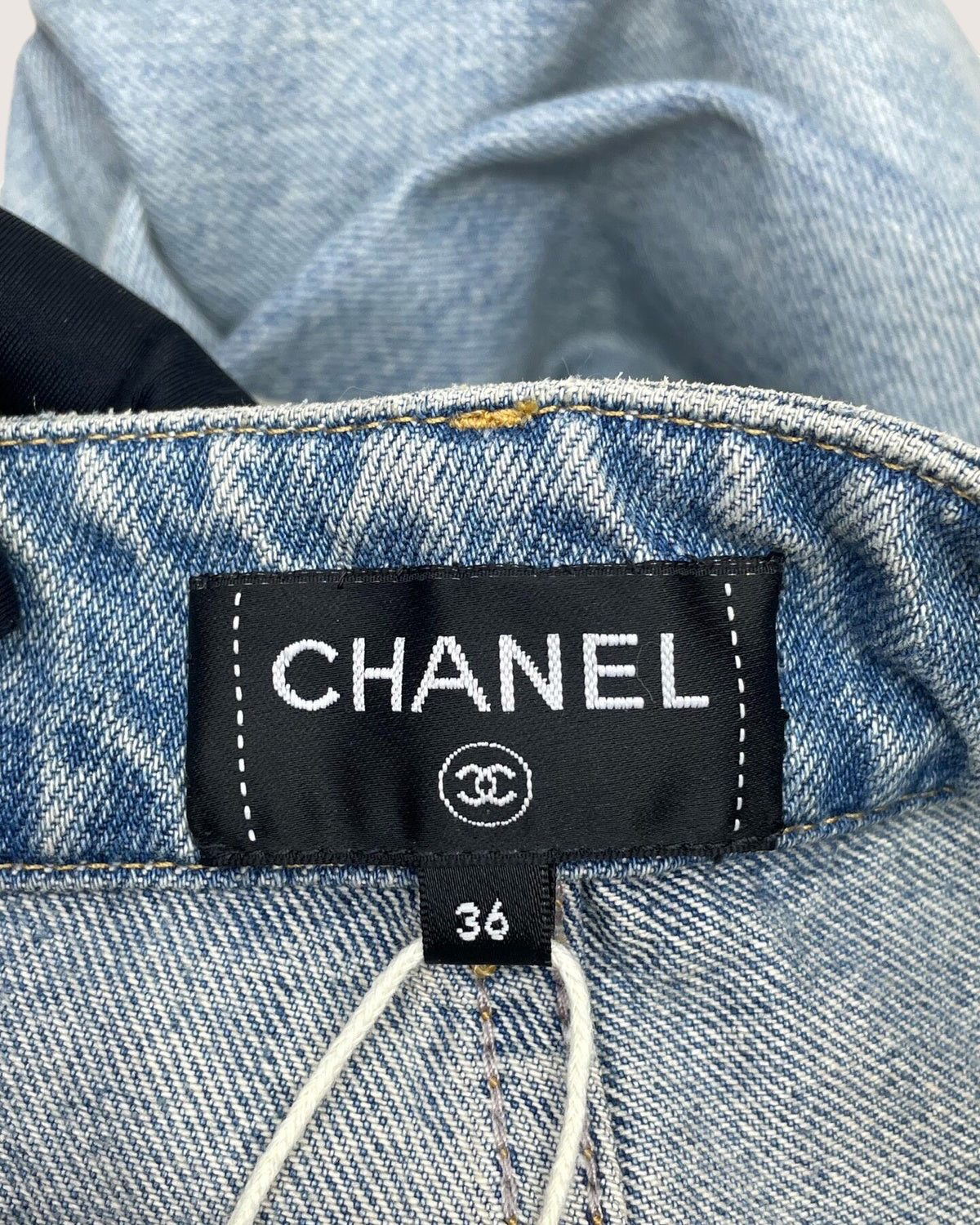 Chanel 24K Straight Denim Jeans Blue FR 36