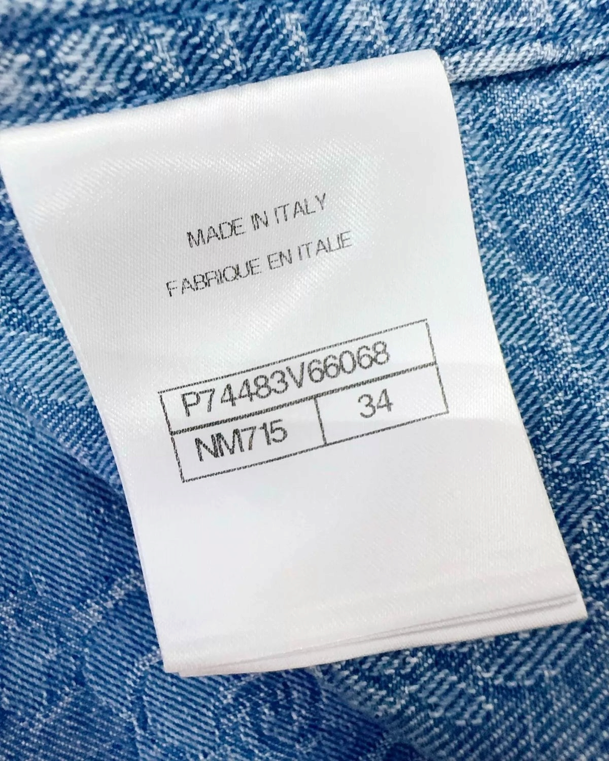 Chanel 23P Camellia Tank Top Blue FR 34