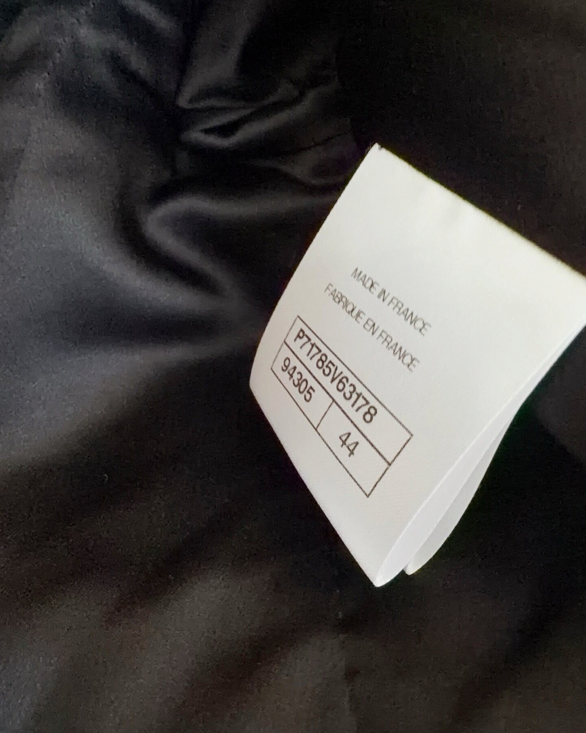 Chanel 21K Tweed Jacket Black FR 44