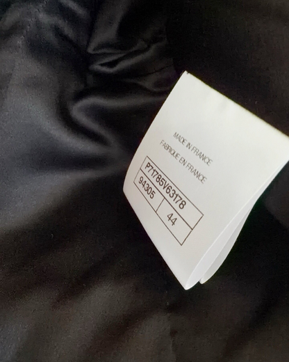 Chanel 21K Tweed Jacket Black FR 44