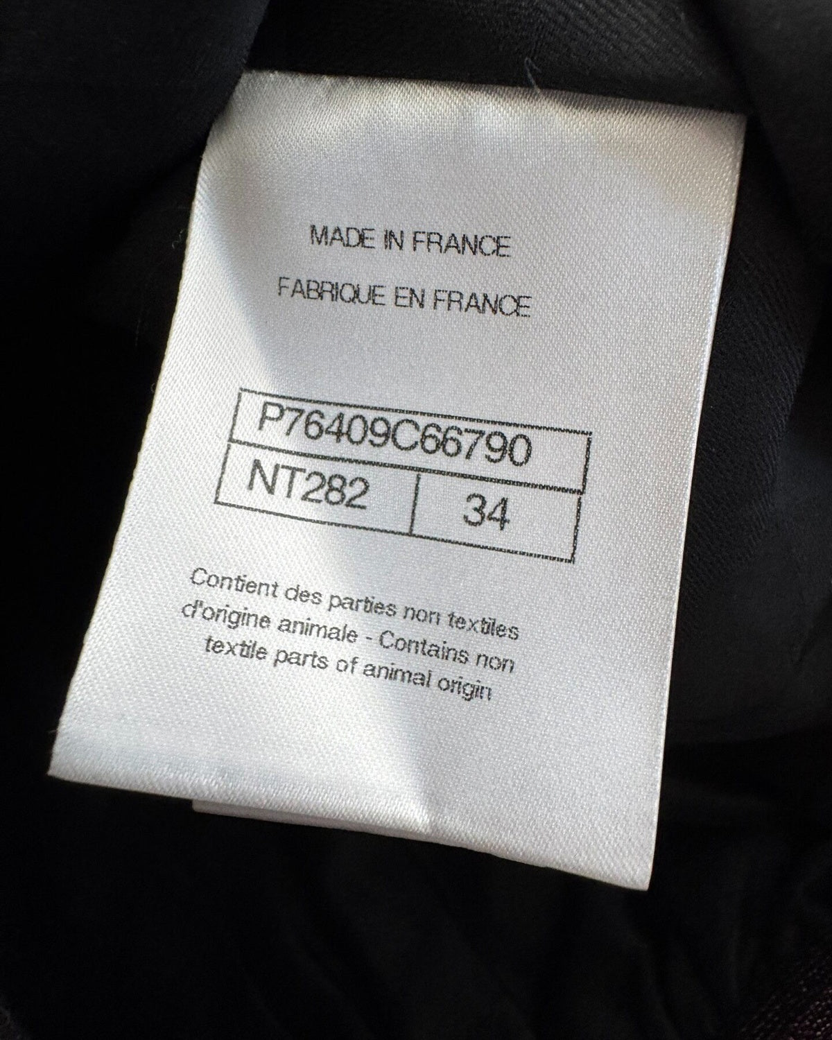 Chanel 24C Collared Leather Jacket Black, Pink FR 34