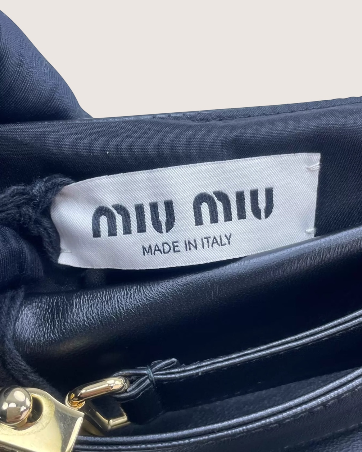 Miu Miu Belted Leather Mini Skirt