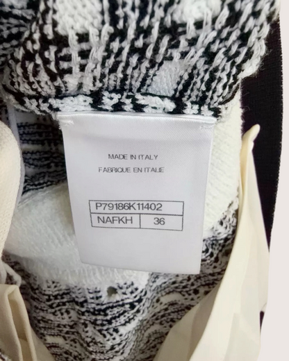 Chanel 25P Mini Dress White, Black FR 36