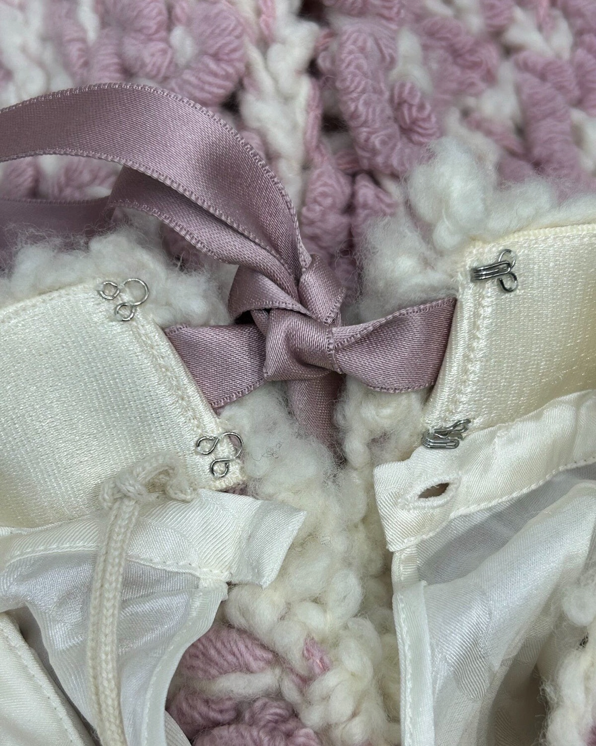 Chanel 24K Wool Bouclé Mid-Length Skirt Pink, Beige/Ecru FR 38